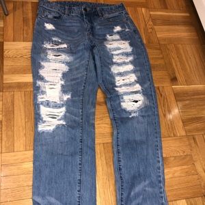 BLANK NYC RIPPED DENIM WASH JEAN
